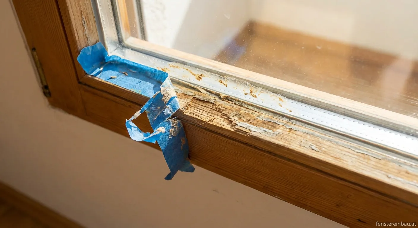 Abziehen von Malerkrepp an einer Wand für saubere Farbkanten