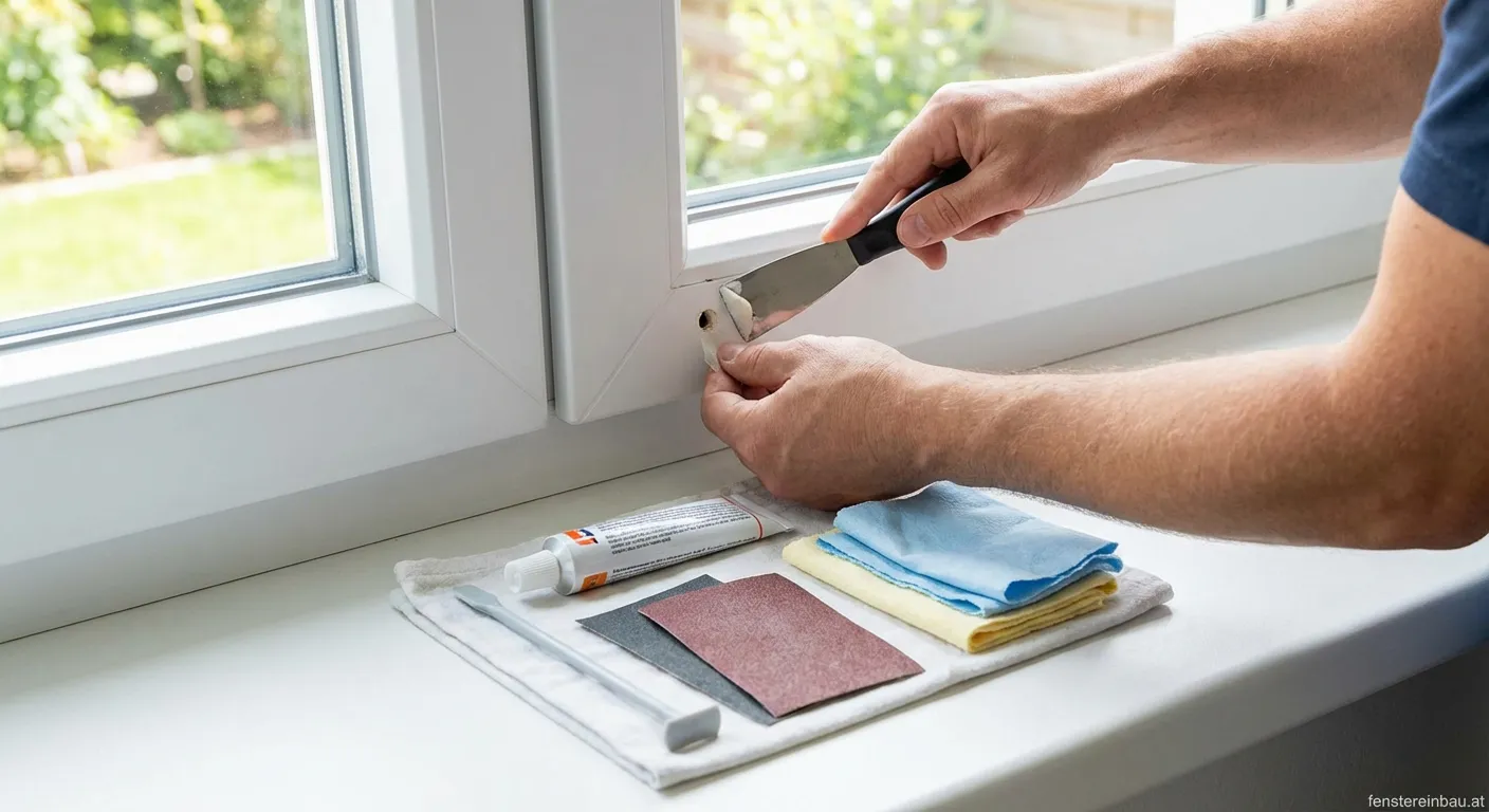 Reparaturset für Kunststofffenster zum Füllen von Löchern