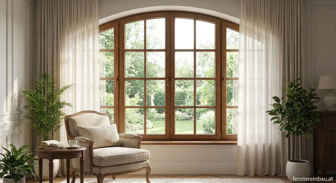 Klassisches Rundbogenfenster mit eleganter Bogenform