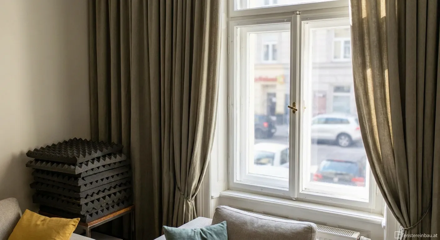Schallschutzmessung an Holzfenster mit Dichtung