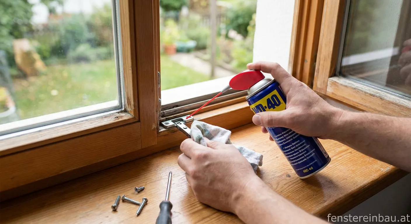 WD-40 und Fensterbeschläge Wartung im Vergleich