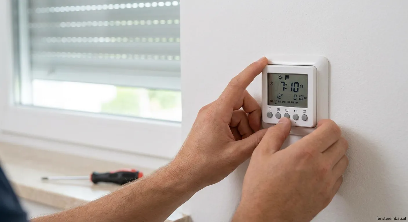Zeitschaltuhr für elektrische Rollläden Einstellung
